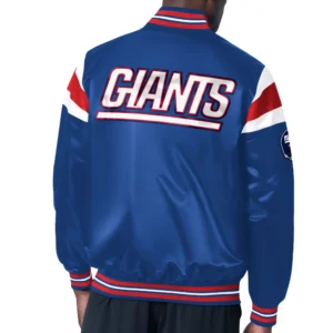 New York Giants Royal Blue Varsity Jacket 1