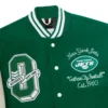 New York Jets OVO Wool and Leather Full-Snap Varsity Jacket 3