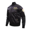 New York Knicks Black & Gold Varsity Black Jacket 1