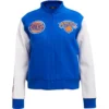 New York Knicks Classic Blue Varsity Jacket