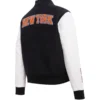 New York Knicks Classic Wool Varsity Black Jacket 2