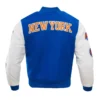 New York Knicks Classic Wool Varsity Blue Jacket 1