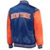 New York Knicks Enforcer Blue Varsity Jacket 2
