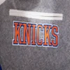 New York Knicks Mashup Wool Varsity Grey Jacket 6