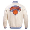 New York Knicks Retro Classic Cream Jacket 1