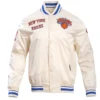 New York Knicks Retro Classic Cream Jacket