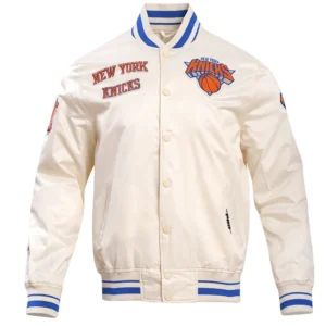 New York Knicks Retro Classic Cream Jacket