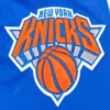 New York Knicks Script Tail Blue Varsity Jacket 5