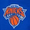 New York Knicks Script Tail Blue Wool Varsity Jacket 4