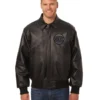 New York Knicks Shirt Collar Black Varsity Jacket