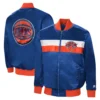 New York Knicks The Ambassador Varsity Blue Jacket 3