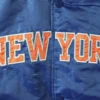 New York Knicks The Offensive Blue Varsity Jacket 3