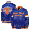 New York Knicks Youth Home Game Varsity Blue Jacket 2