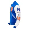 New York Mets Classic Logo Wool & Leather Varsity Jacket 4
