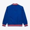 New York Mets Lightweight Satin Full-Snap Varsity Jacket 1