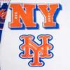 New York Mets Mashup Wool & Leather Varsity Jacket 6