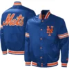 New York Mets Midfield Full-Snap Satin Varsity Jacket 2