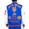 New York Mets Old English Wool & Leather Varsity Jacket 1