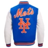 New York Mets Retro Classic Blue & White Varsity Jacket 3
