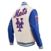New York Mets Retro Classic Wool & Leather Varsity Jacket 3