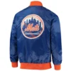 New York Mets The Ambassador Satin Varsity Jacket 1