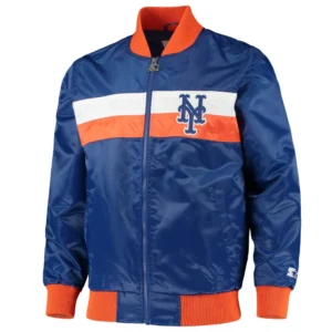 New York Mets The Ambassador Satin Varsity Jacket
