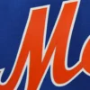 New York Mets Two Tone Handcrafted Logo Wool Varsity Jacket 2