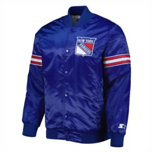 New York Rangers Blue Varsity Jacket