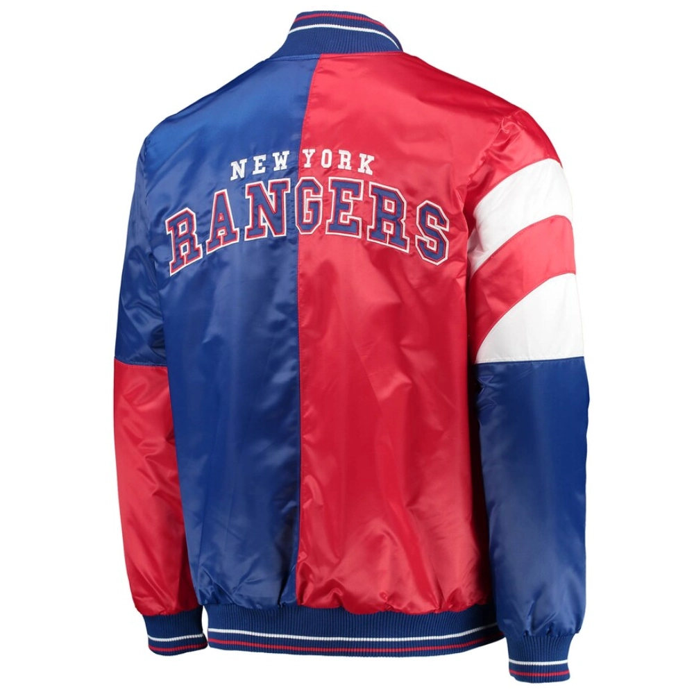 New York Rangers Leader Varsity Blue Jacket 1