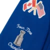 New York Rangers OVO x NHL Blue Varsity Jacket 5