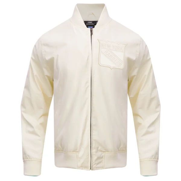 New York Rangers Varsity Cream Jacket