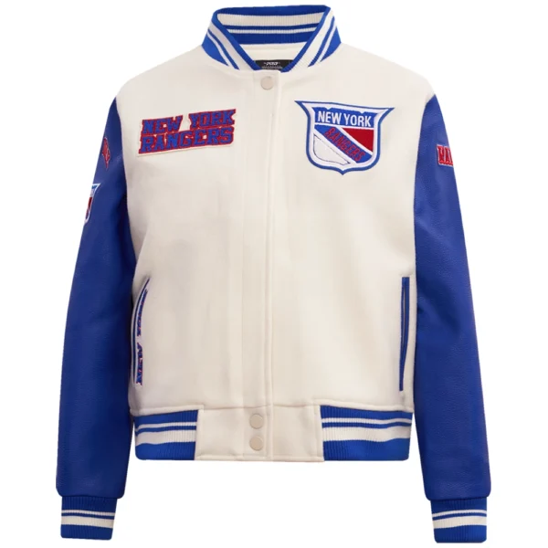New York Rangers Women’s Retro Classic Varsity Jacket