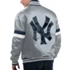 New York Yankees Home Game Satin Varsity Jacket 1