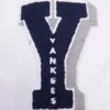 New York Yankees Mashup Women’s Wool & Leather Varsity Jacket – NavyWhite 5