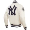 New York Yankees Retro Classic Full-Snap Satin Varsity Jacket 3