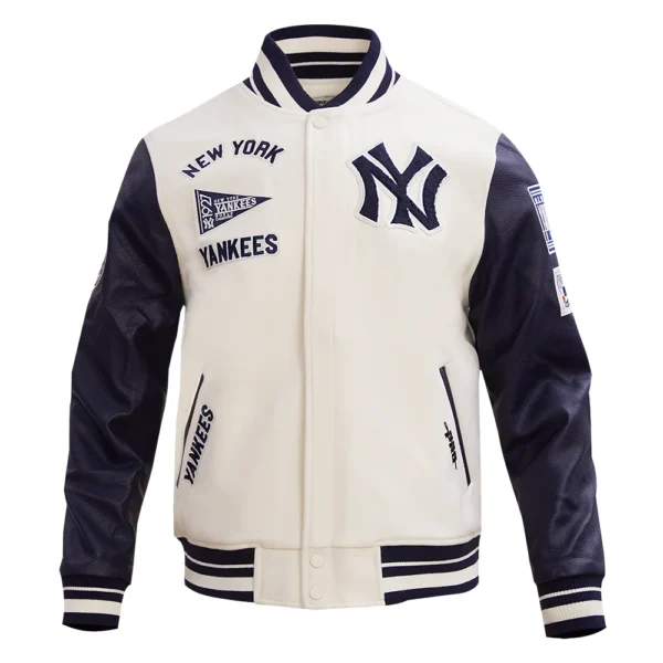 New York Yankees Retro Classic Wool & Leather Varsity Jacket