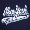 New York Yankees Script Tail Wool & Leather Varsity Jacket 5