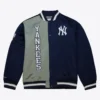 New York Yankees Team OG 2.0 Satin Full-Snap Jacket – NavyGray