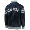 New York Yankees The Captain III Satin Varsity Jacket 1
