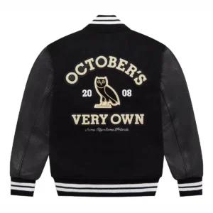OVO Collegiate Varsity Jacket Black 1