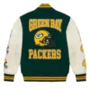 OVO x NFL Green Bay Packers Green Full-Snap Varsity Jacket 1
