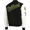 Oakland Athletics Classic Logo Wool & Leather Varsity Jacket 2