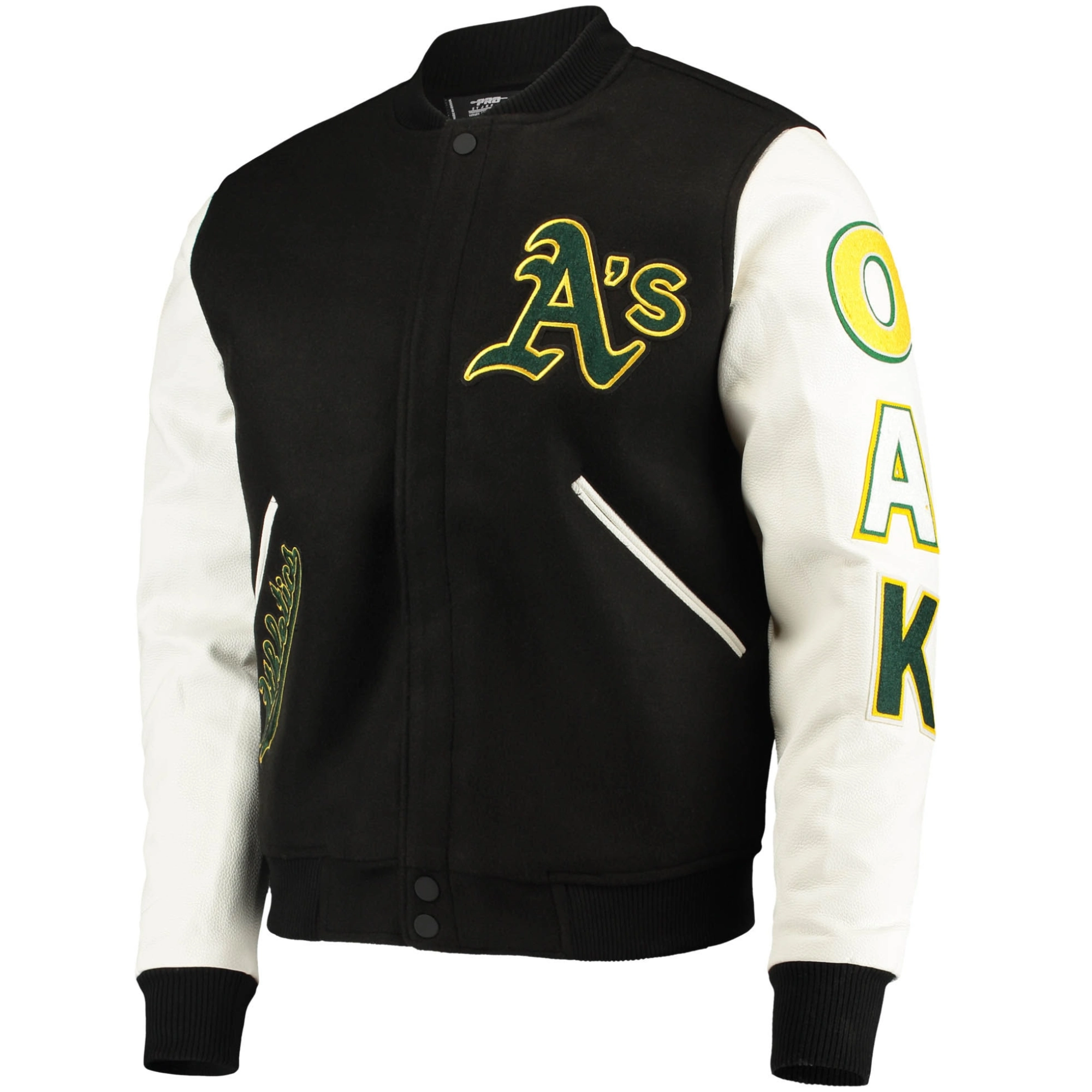 Oakland Athletics Classic Logo Wool & Leather Varsity Jacket