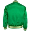 Oakland Athletics Ebbets 1968 Authentic Satin Varsity Green Jacket 1