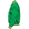 Oakland Athletics Ebbets 1968 Authentic Satin Varsity Green Jacket 3