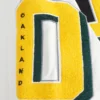 Oakland Athletics Mashup Wool & Leather Varsity Jacket – BlackWhite 5