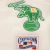 Oakland Athletics Retro Classic Satin Varsity Cream Jacket 4