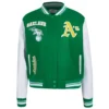 Oakland Athletics Retro Classic Women’s Wool & Leather Varsity Jacket