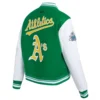 Oakland Athletics Retro Classic Women’s Wool & Leather Varsity Jacket 3