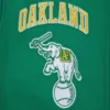 Oakland Athletics Retro Classic Wool & Leather Green Varsity Jacket 7